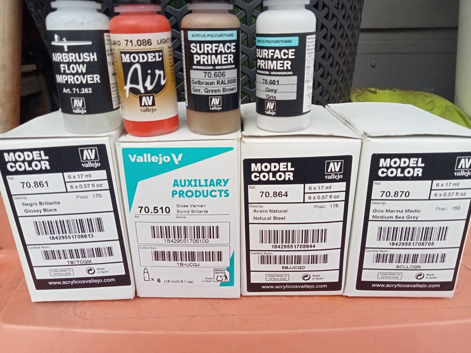 Vallejo Airbrush Verf en Toebehoren - Ongebruikt, Hobby en Vrije tijd, Ophalen of Verzenden, Nieuw, Airbrush en Toebehoren