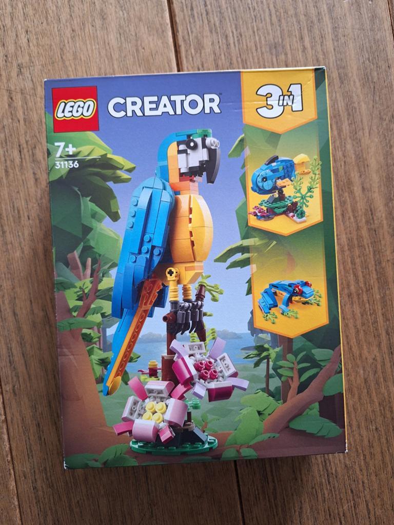 Lego Creator Papagaai 31136 - 3-in-1 set, Lego, Nieuw, Ophalen of Verzenden, Compleet