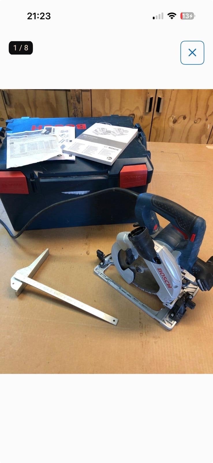 Bosch Cirkelzaag GKS 190 Professional met koffer, Cirkelzaag, 70 mm of meer, Ophalen of Verzenden, Zo goed als nieuw