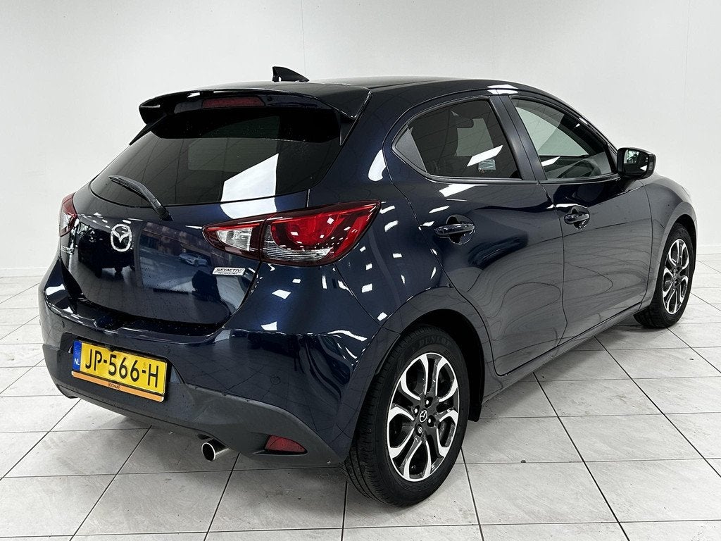 Mazda 2 1.5 Skyactiv-G Skylease GT ACHTERUITRIJCAMERA | LEDE, Auto's, Mazda, 4 cilinders, Met garantie (alle), Blauw, Leder en Stof