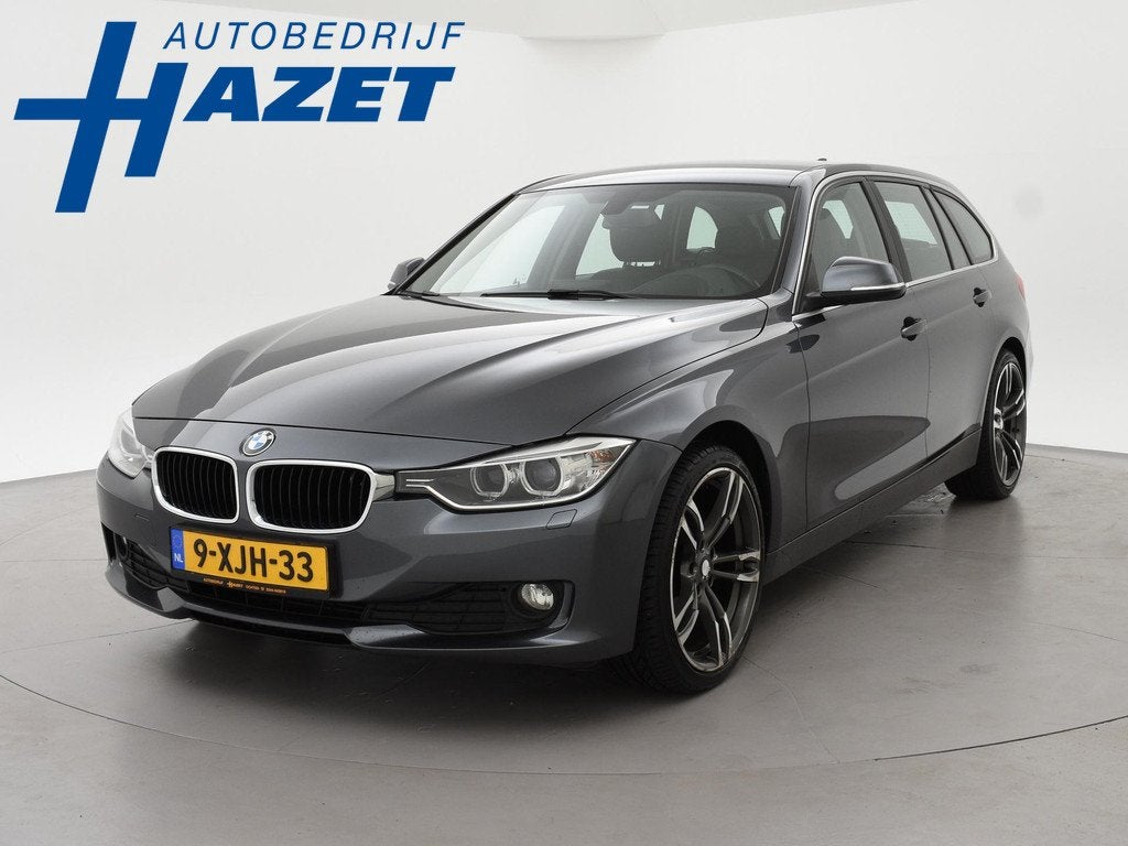 BMW 3-serie Touring 316i H.E AUT. + HEAD-UP DISPLAY | LEDER, Auto's, Automaat, Gebruikt, 4 cilinders, Automatische klimaatregeling