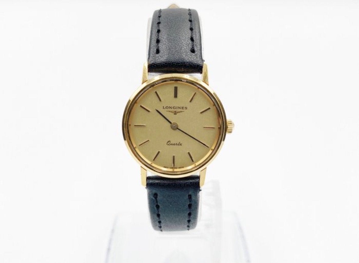 Longines Quartz Dames Polshorloge jaren ‘80, Overige merken, Leer, Polshorloge, Ophalen of Verzenden