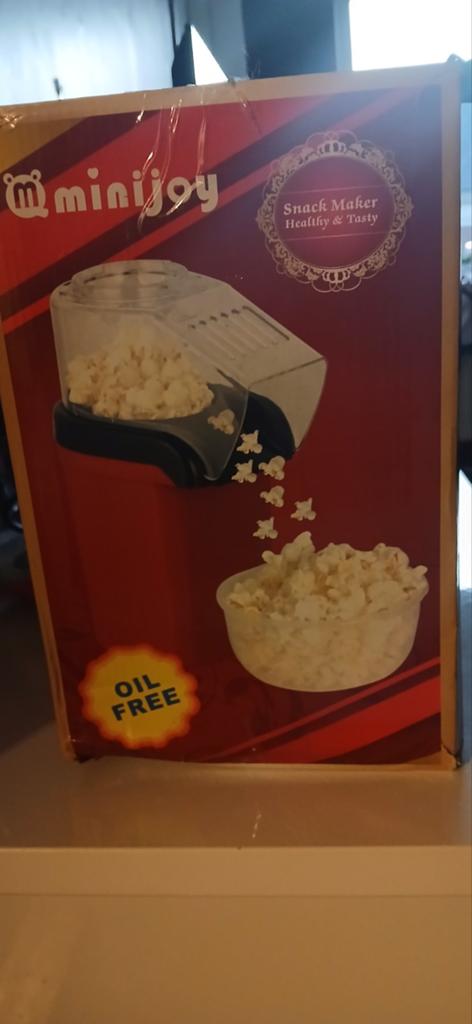 Oilfree hot air popcorn maker, Minder dan 1 liter, Ophalen, 3 snelheden of meer