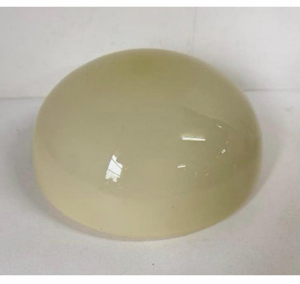 Vintage Gispen plafonnière halve bol mid century Ø 22 cm, Zo goed als nieuw, Plafondlamp, Glas, 22 cm