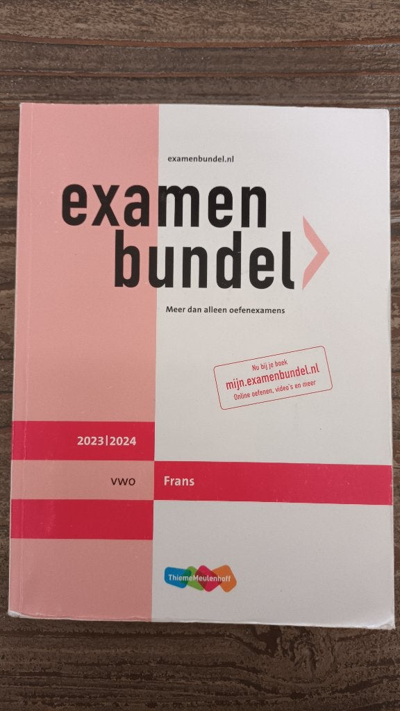 Examenbundel VWO Frans 2023-2024 (2 stuks), Boeken, Schoolboeken, Frans, VWO, ThiemeMeulenhoff, Ophalen of Verzenden