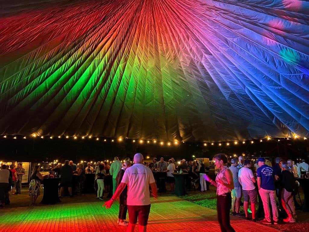 Te HUUR evenementen parachute - parachutetent, Ophalen, Gebruikt, Opvouwbaar, Overige typen