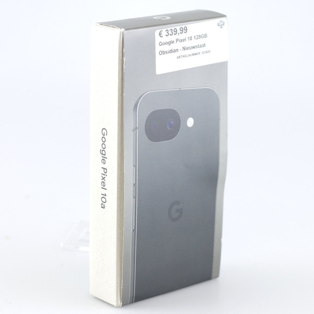 Google Pixel 10a 128GB Obsidian - Nieuwstaat, Google, Zo goed als nieuw, Press@google.com, 1600 Amphitheatre Parkway
Mountain View, CA 94043
USA