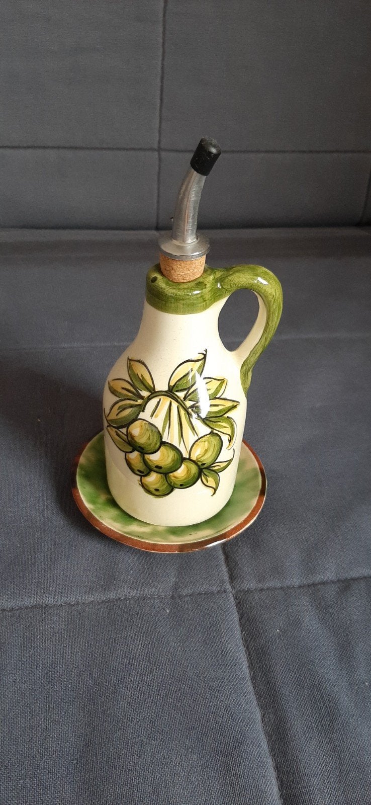 kannetje voor olijfolie met schaaltje, Ophalen of Verzenden, Nieuw, Overige stijlen, Schaal of Schalen