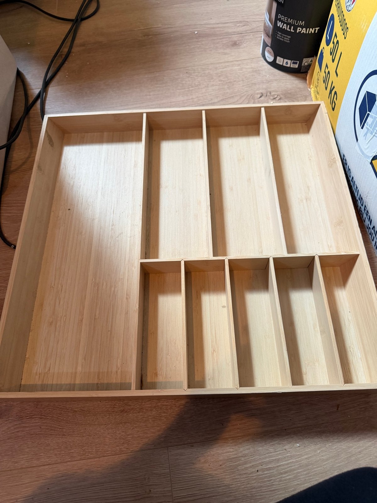 Grote houten bestekbak / inzetbak voor lade, Ophalen, Hout, Los bestek, Overige typen