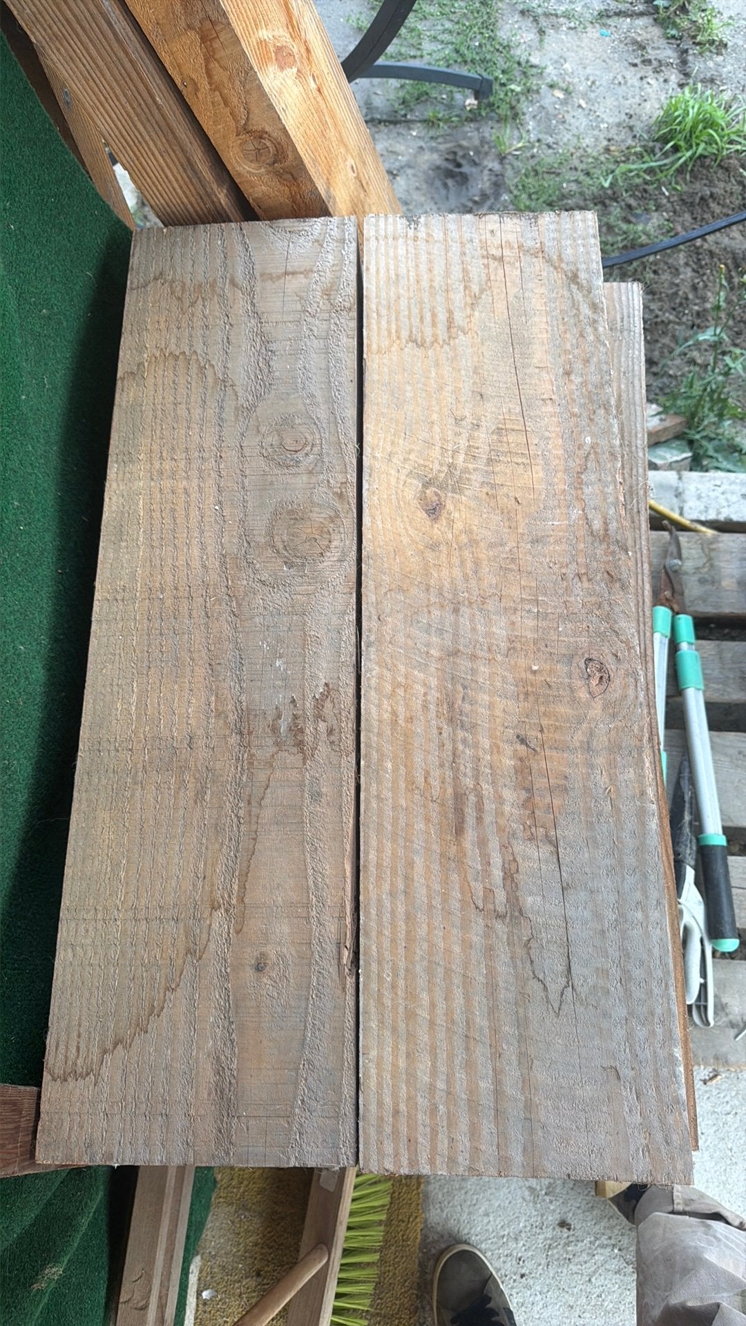 Douglas balken, Tuin en Terras, Ophalen, Zo goed als nieuw, 250 cm of meer, Balken