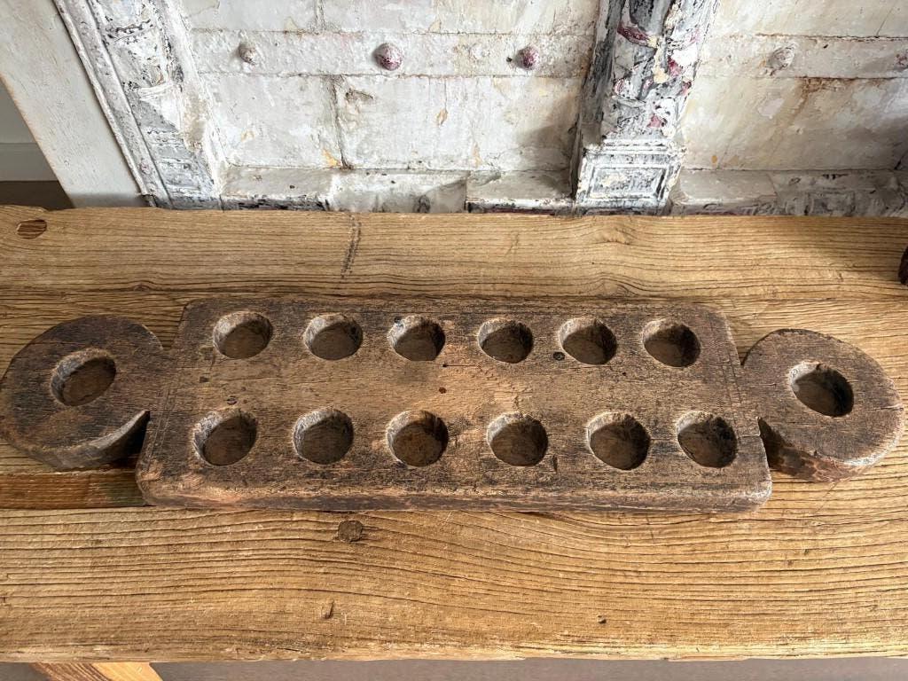 Antiek houten mancala bordspel uit India, Antiek en Kunst, Antiek | Speelgoed, Ophalen of Verzenden