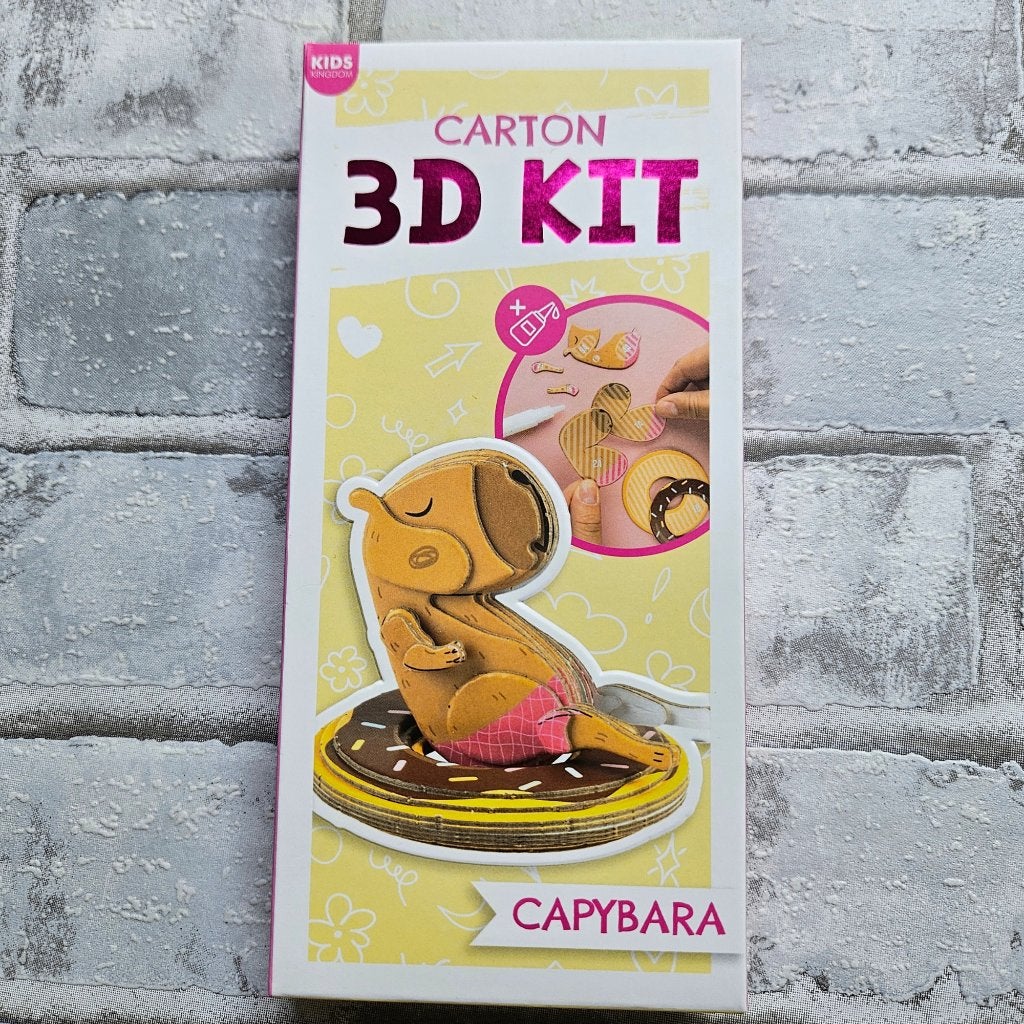 3D DIY kit - Capibara - Zelf maken – Knutselen, D, Nieuw, Ophalen of Verzenden, D