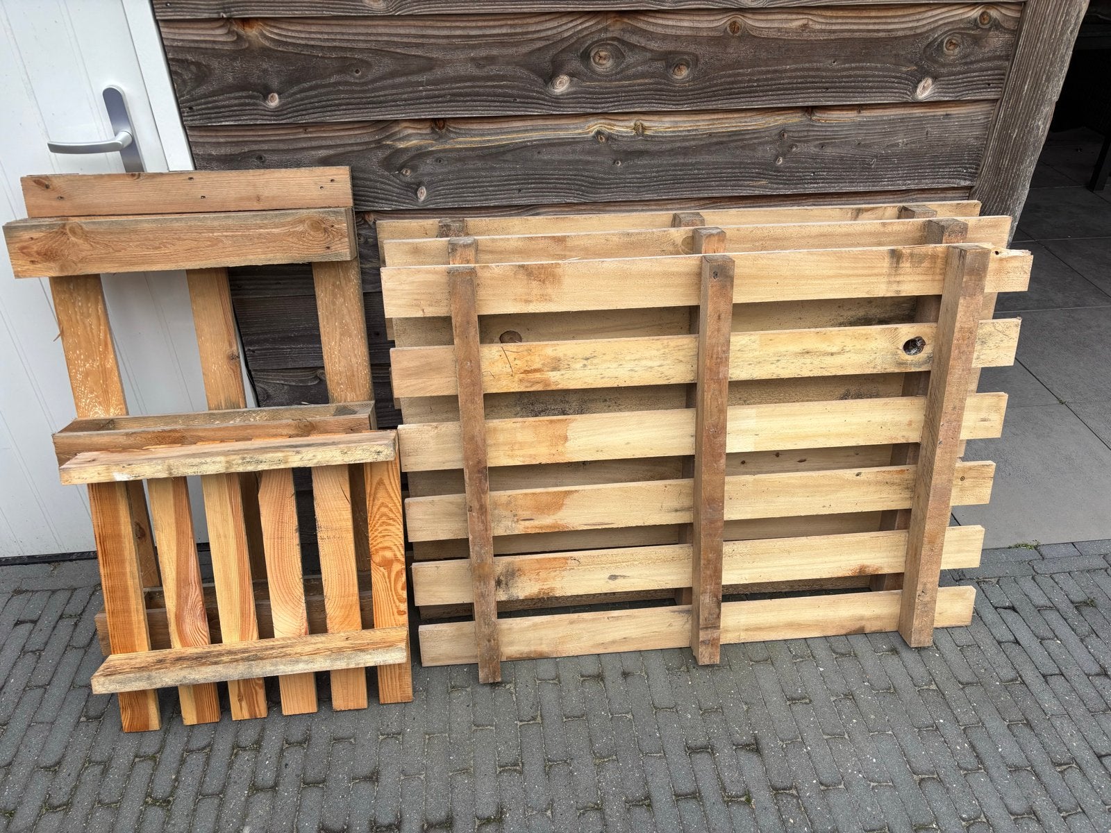 Houten Pallets en Palletonderdelen, Ophalen, Gebruikt, 25 tot 50 mm, 200 tot 250 cm