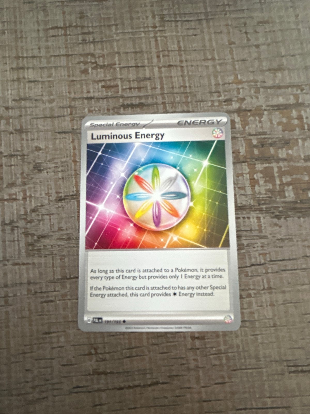 Pokémon TCG: Luminous Energy Special Energy Kaart, Hobby en Vrije tijd, Ophalen of Verzenden, Zo goed als nieuw, Losse kaart
