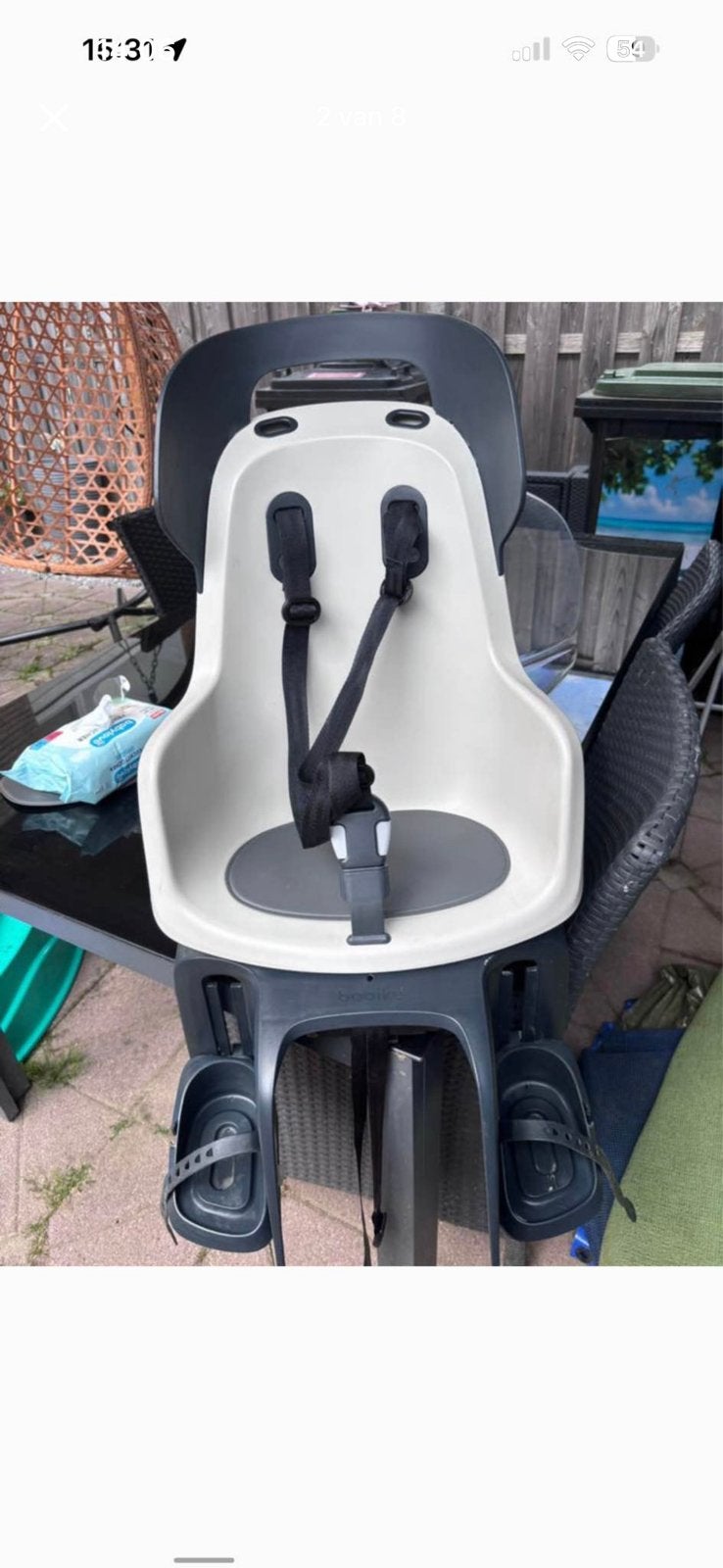 Bobike achterzitje, Ophalen, Zo goed als nieuw, Achterzitje