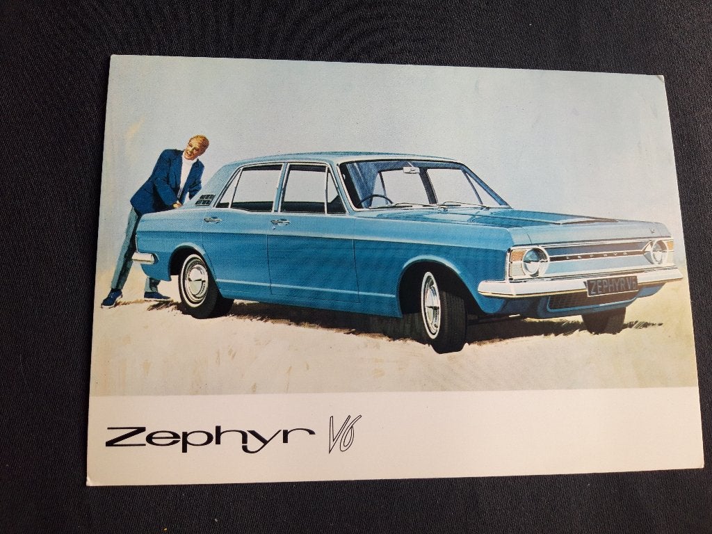 ansichtkaart Ford Zephyr V6 Mk IV 1968, Verzamelen, Ophalen of Verzenden, Voor 1920, Voertuig