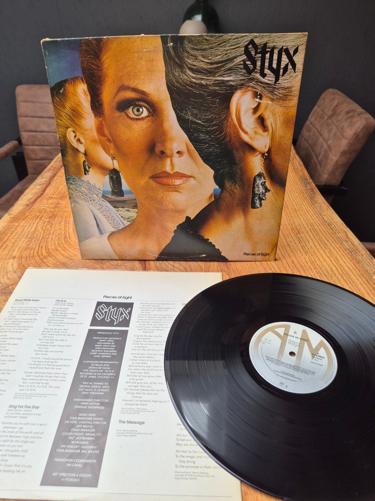 Styx - Pieces of Eight LP (1978) - Classic Rock Vinyl, Cd's en Dvd's, LP, Gebruikt, Ophalen of Verzenden, Classic Rock