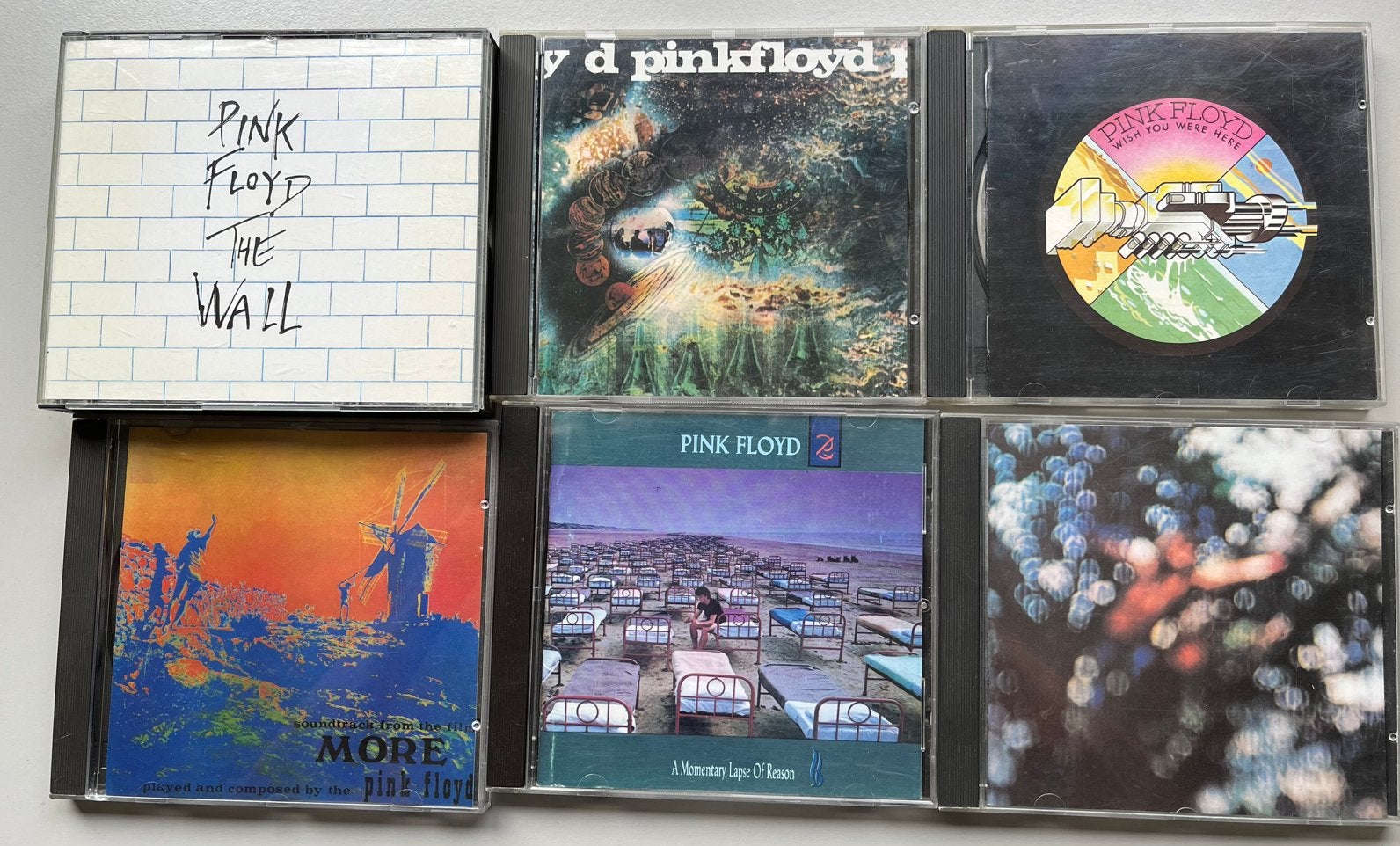 Pink Floyd, 6 CD's, oa Saucerful of secrets, The Wall, More, Ophalen of Verzenden, Gebruikt