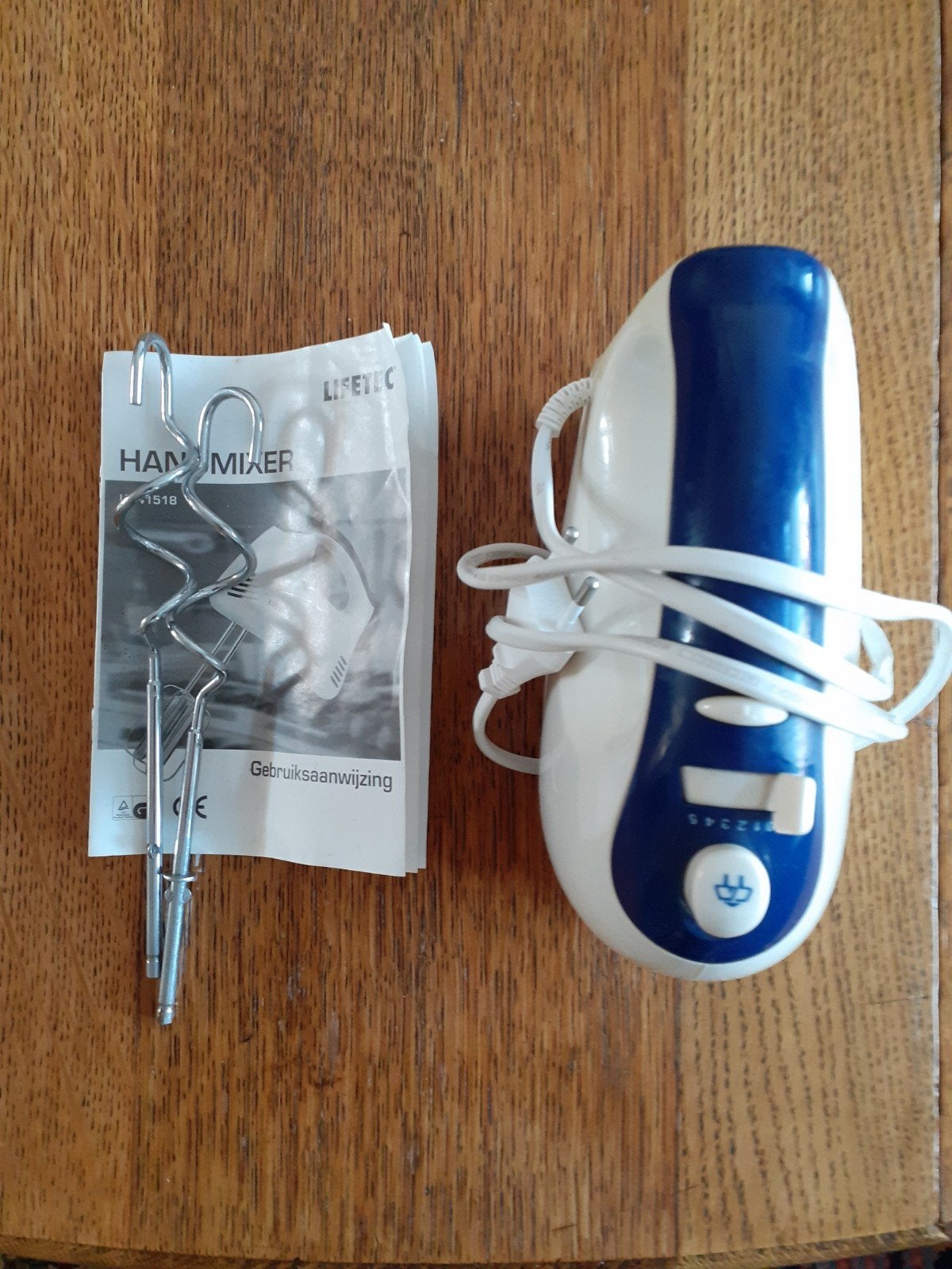 Lifetec Handmixer - Zo goed als nieuw, Minder dan 1 liter, Ophalen of Verzenden, Zo goed als nieuw, 3 snelheden of meer