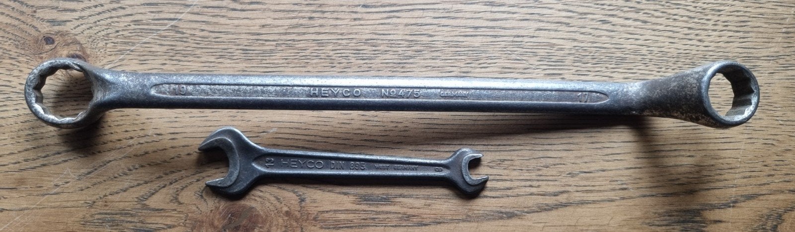 Heyco Ring/steeksleutelset - 2 stuks, Ophalen of Verzenden, Gebruikt, Sleutel/ratel, Overige merken