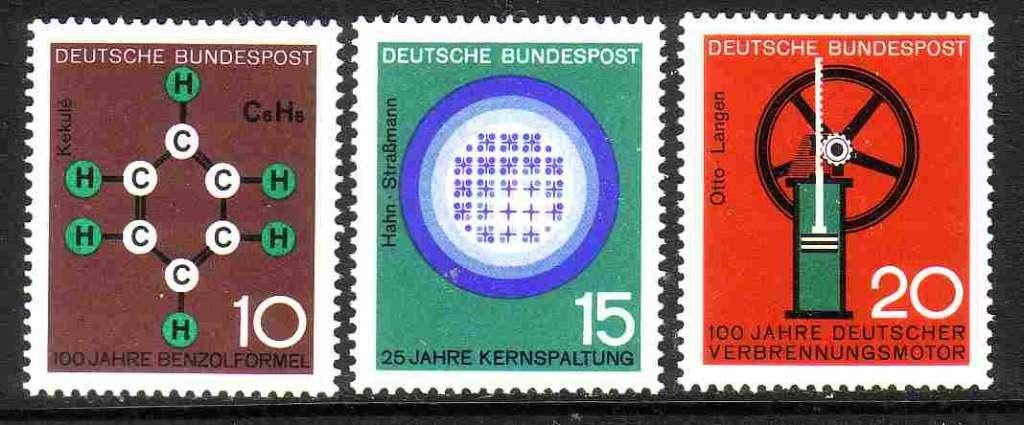 BRD 1964 440/442 Techniek, Ongebruikt, Postzegels en Munten, Ophalen of Verzenden, BRD, Postfris