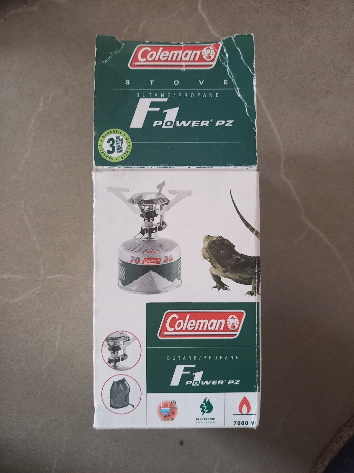Coleman F1 Power PZ Butaan/Propaan Camping Gasbrander, Caravans en Kamperen, Ophalen of Verzenden, Gebruikt