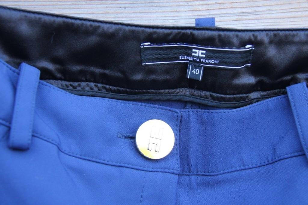 Broek blauw Elisabetti Franchi mt 40 Vaste prijs, Maat 38/40 (M), Zo goed als nieuw, Lang, Elisabetta Franchi