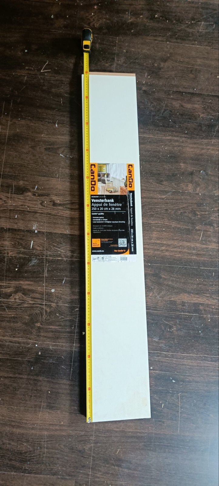 Cando Vensterbank 119x20x2.8cm - Nieuw in verpakking, Ophalen, Nieuw