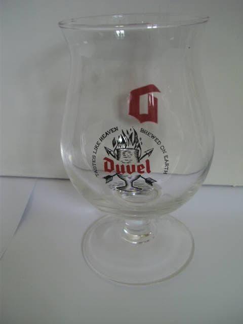 Duvel glas, "Tastes likes heaven, Brewed on earth", Verzamelen, Ophalen of Verzenden, Zo goed als nieuw, Glas of Glazen, Duvel
