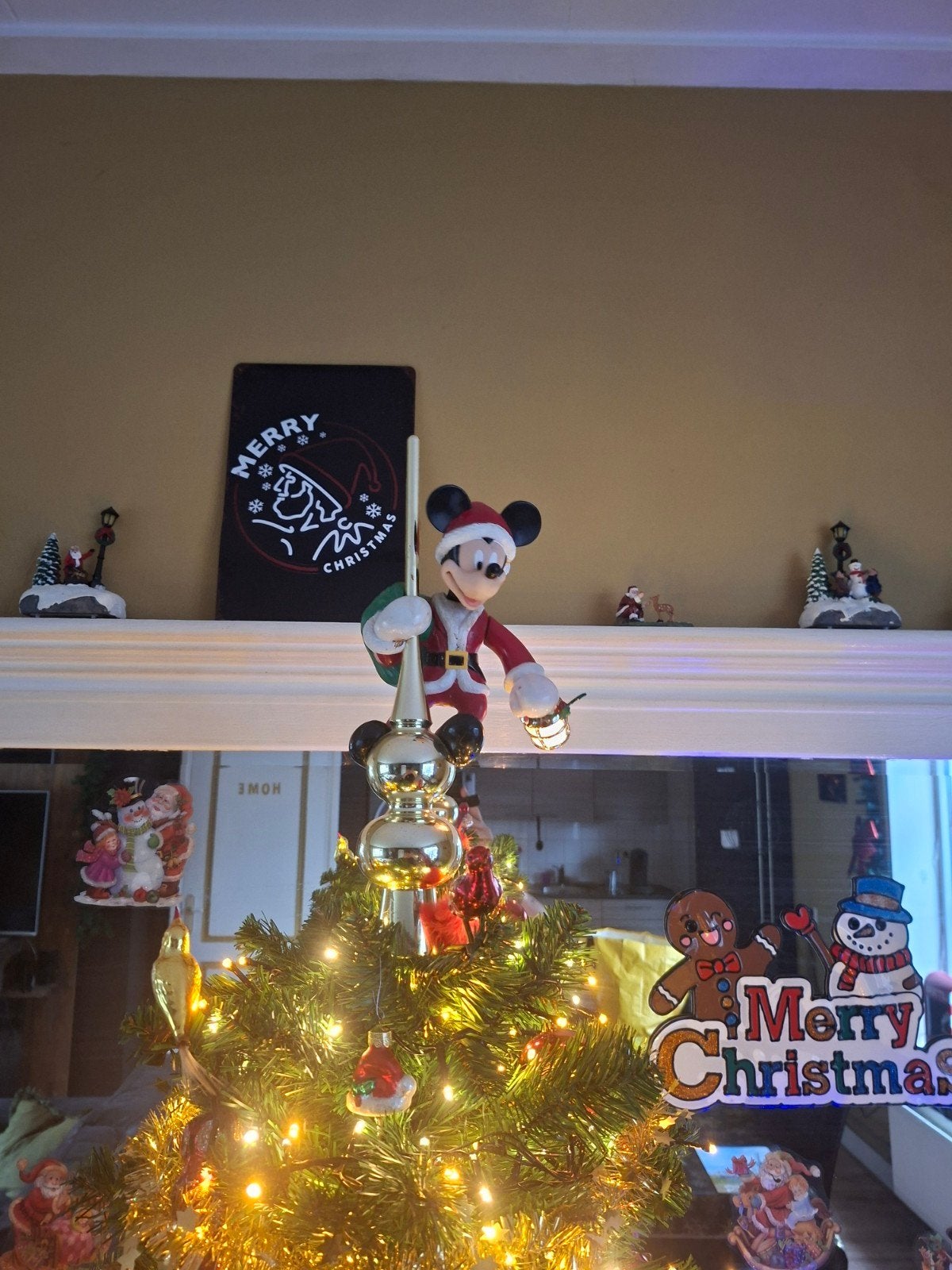 Mickey kerstpiek, Ophalen of Verzenden, Zo goed als nieuw