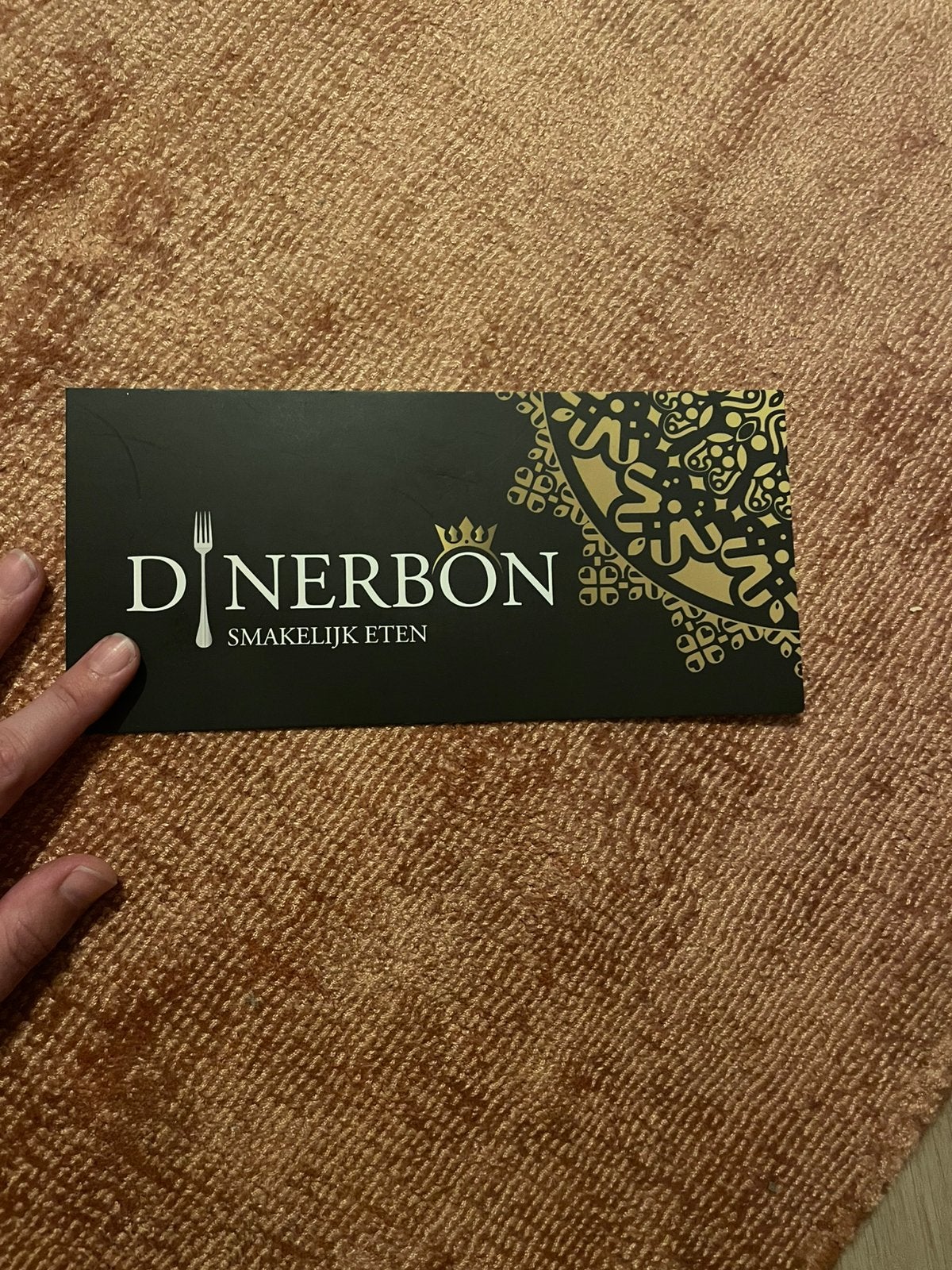 Dinerbon the touch, Twee personen, Cadeaubon