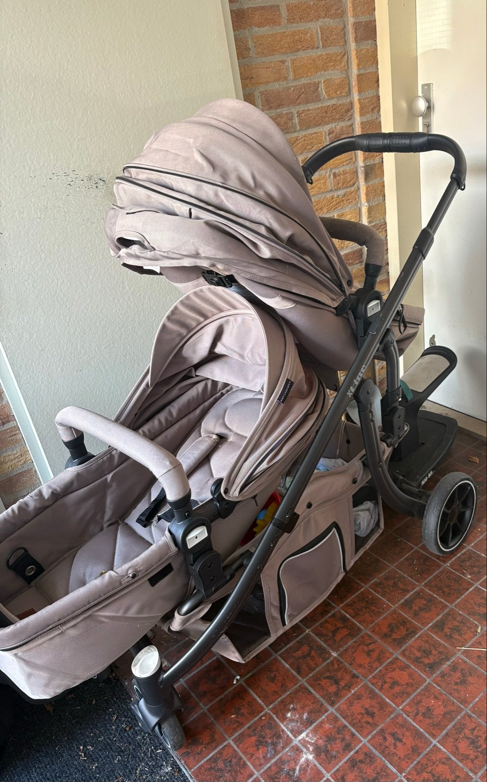 Fijne duo wagen - 6 maanden oud, zeer goede staat, Duowagen, Zo goed als nieuw, Ophalen, Kinderwagen