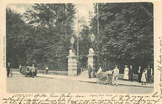 301-004-043 Utrecht Ingang Park Tivoli, Verzenden, Voor 1920, Utrecht