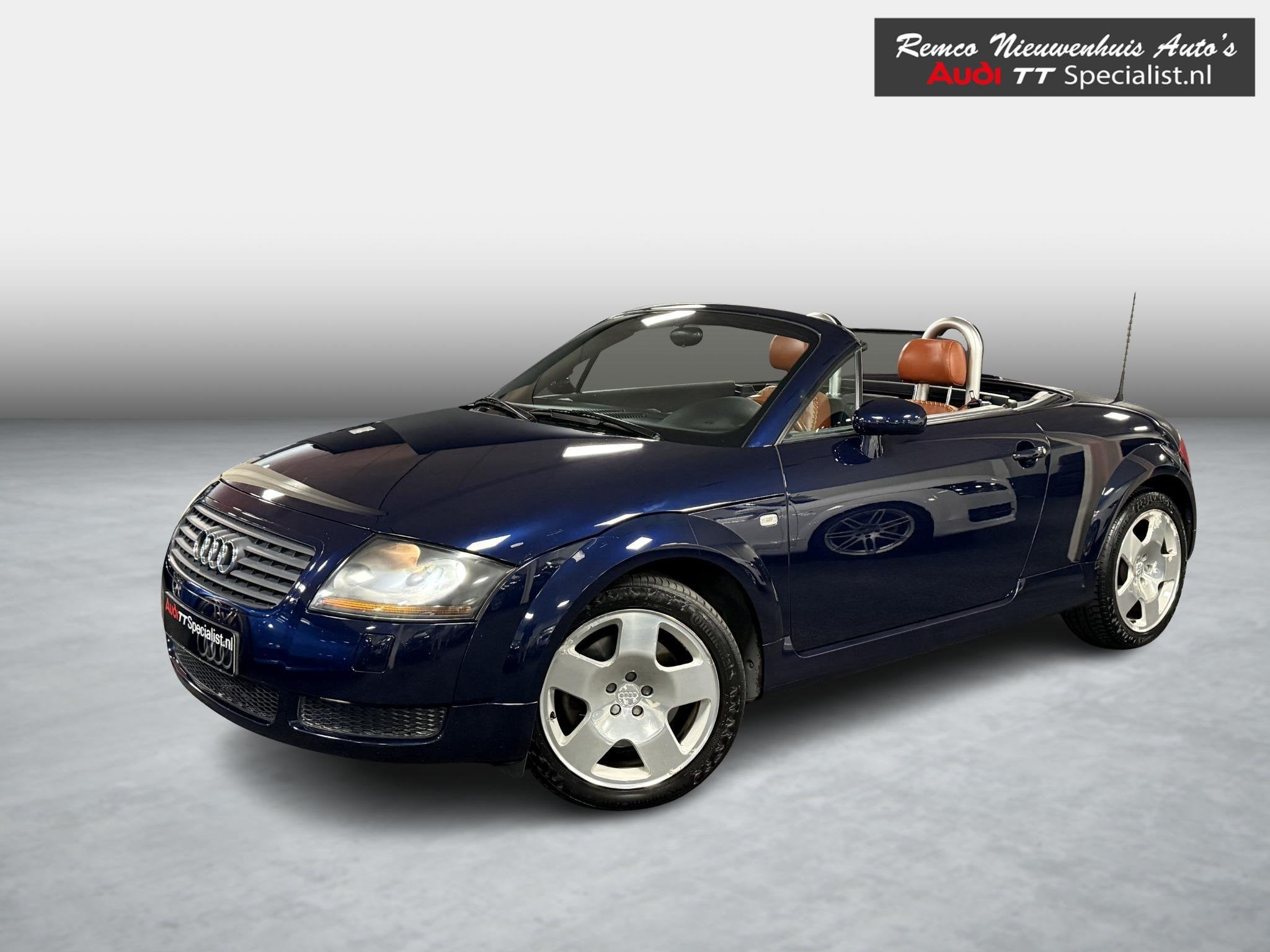 Audi TT Roadster 1.8 5V Turbo Bruin mokassin base ball leder, Auto diversen, Cabriolet, Blauw, Handgeschakeld, 1781 cc