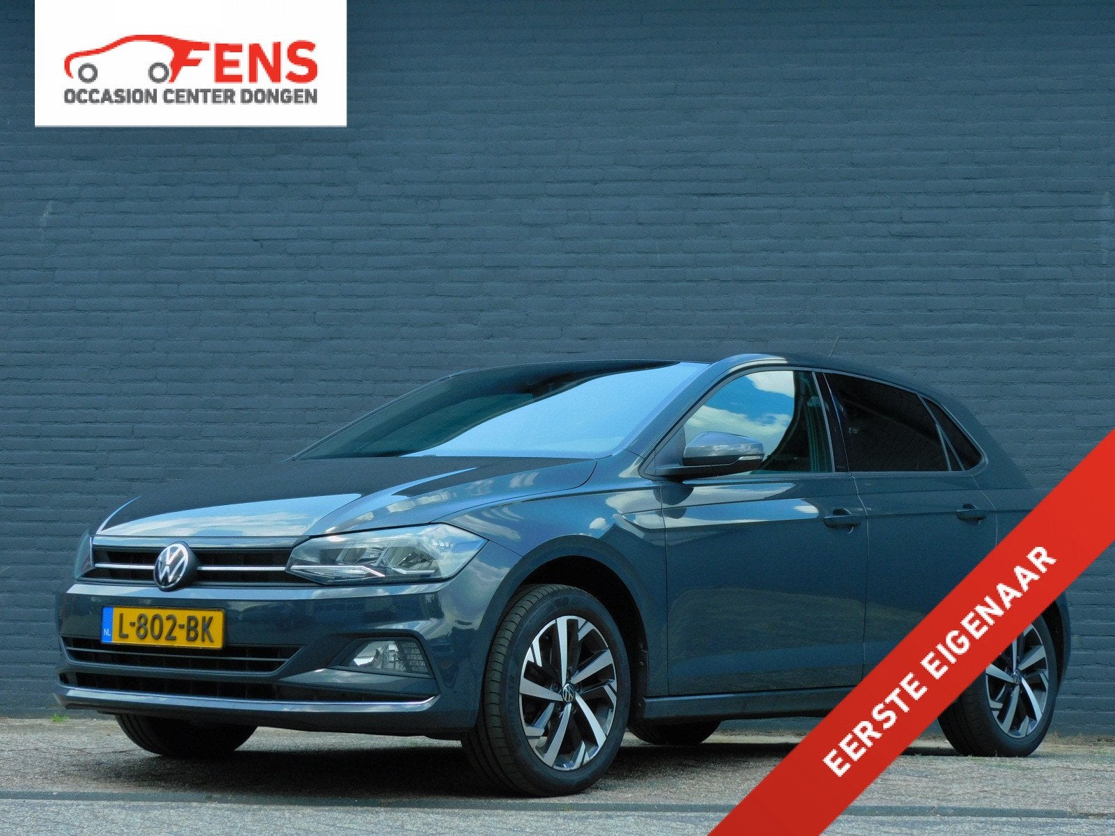 Volkswagen Polo 1.0 TSI Highline 1e EIGENAAR! CARPLAY/ANDROI, Stof, Gebruikt, 1096 kg, 49 €/maand