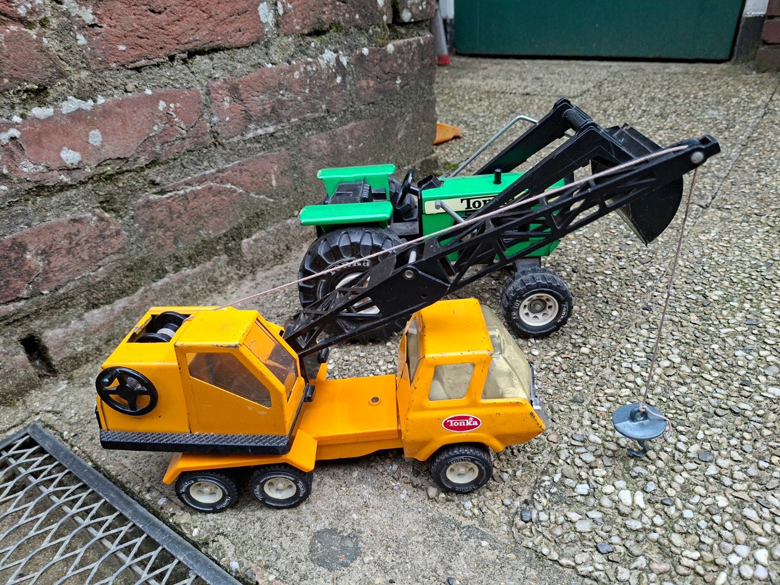 Tonka Kraanwagen en Tractor Speelgoedset, Ophalen of Verzenden
