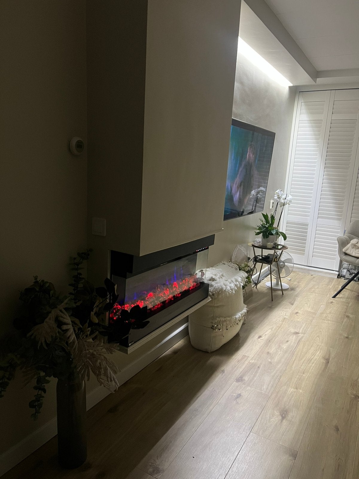 elektrische haard ventilator, Huis en Inrichting, Haarden, Ophalen, Zo goed als nieuw, Inbouwhaard, Elektrische haard