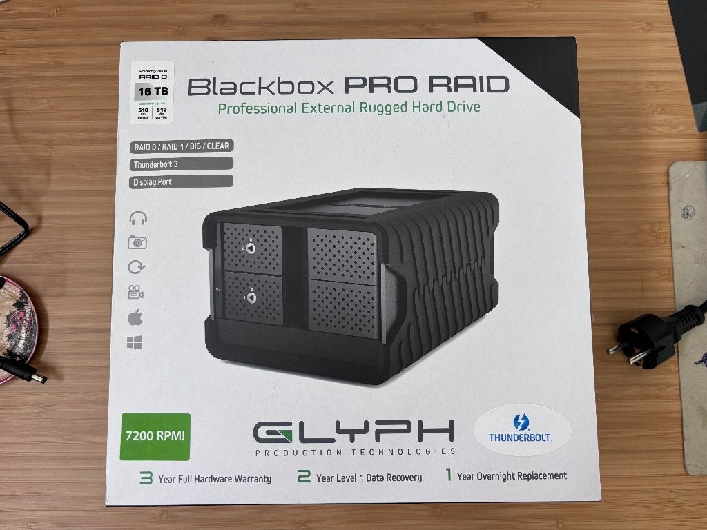 Glyph Blackbox PRO RAID 16TB, Thunderbolt 3, Computers en Software, Harde schijven, Thunderbolt, HDD, Nieuw, Ophalen of Verzenden