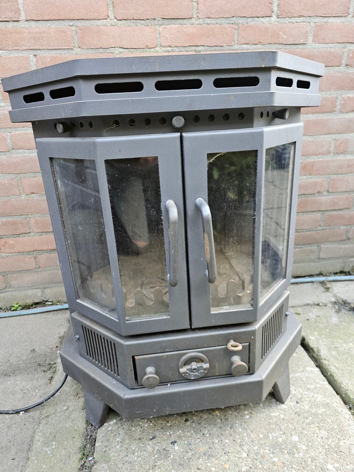 nette houtkachel wegens overcompleet, Ophalen, Zo goed als nieuw, Hout, Houtkachel