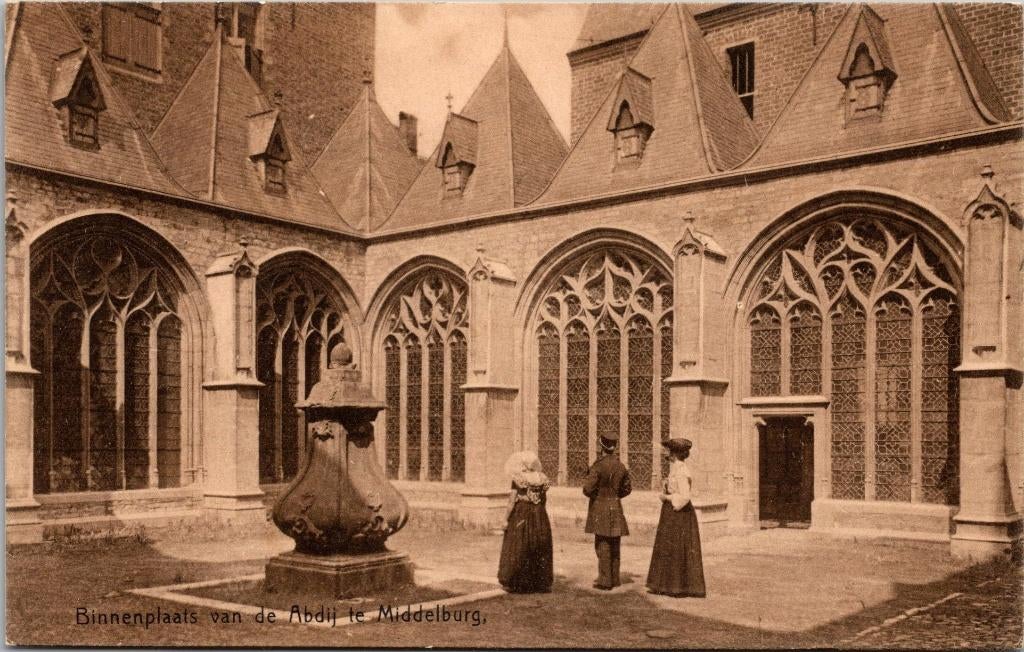 Middelburg - Binnenplaats van de Abdij, Verzenden, Voor 1920, Ongelopen, Zeeland