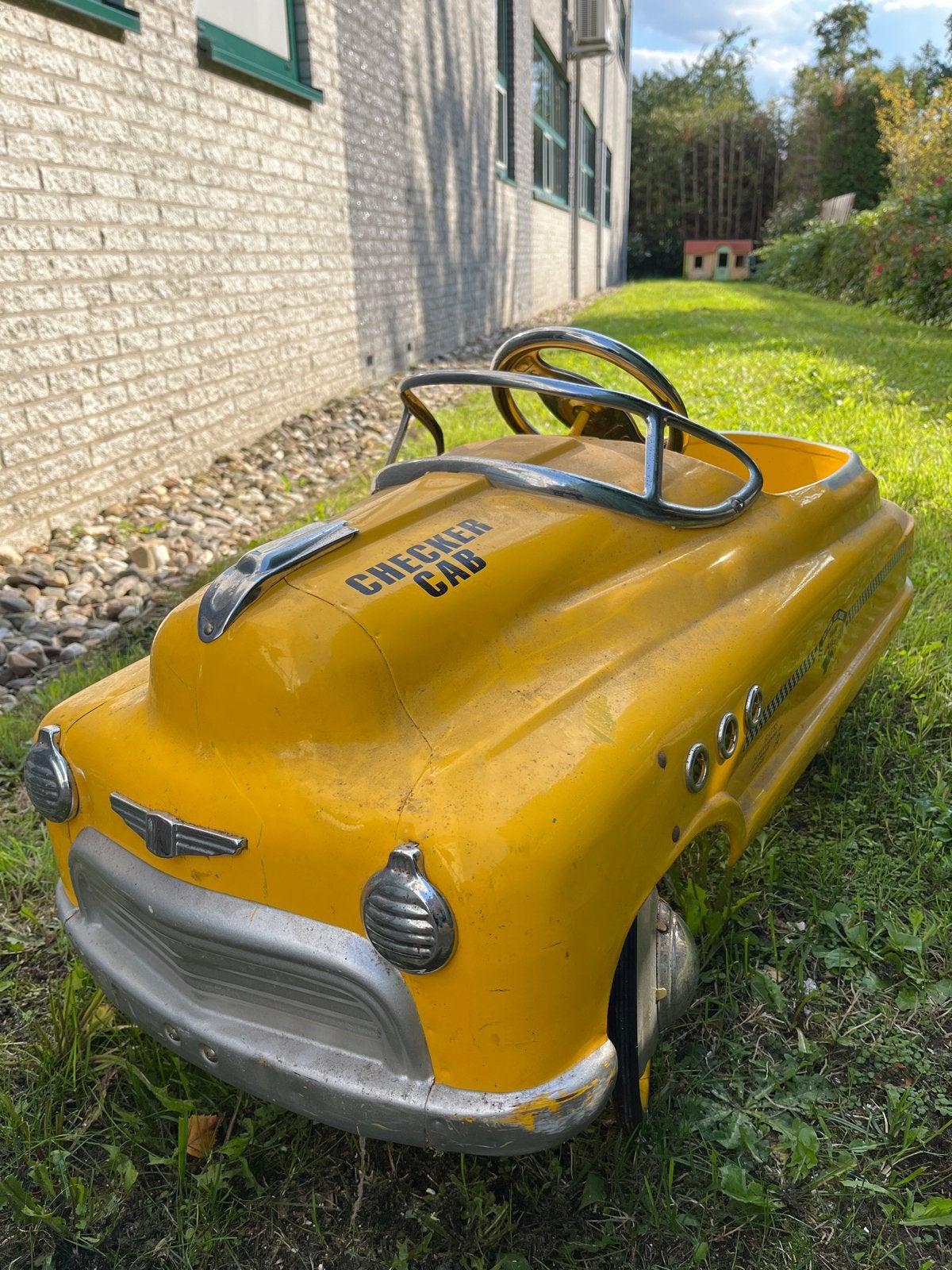 Barn found gele Checker Cab trapauto - Geen deuken!, Ophalen of Verzenden, Gebruikt