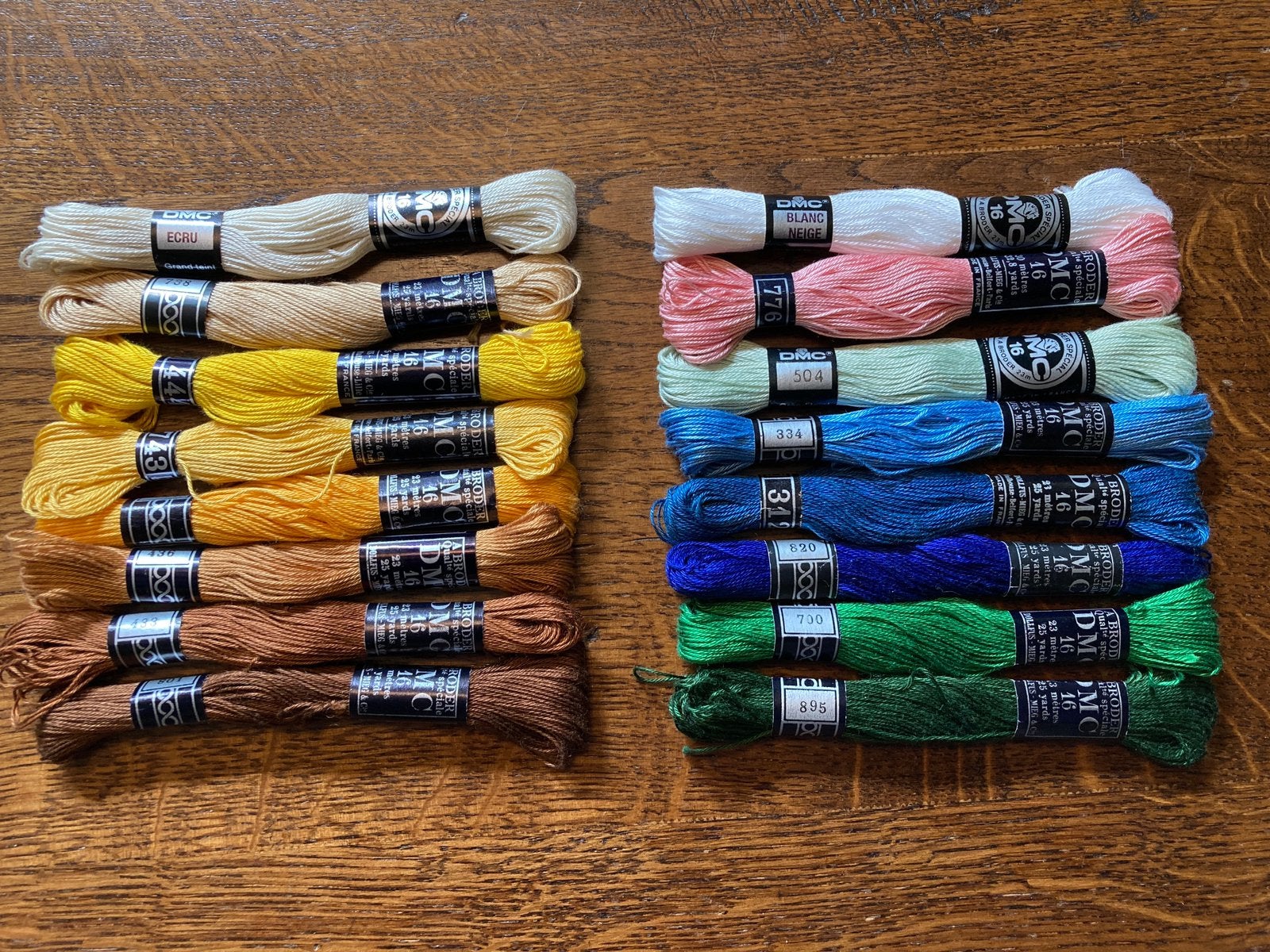 DMC dmc broder 16 borduurgaren haakgaren kantklos, Hobby en Vrije tijd, Ophalen of Verzenden, Zo goed als nieuw, Borduurgaren of Zijde
