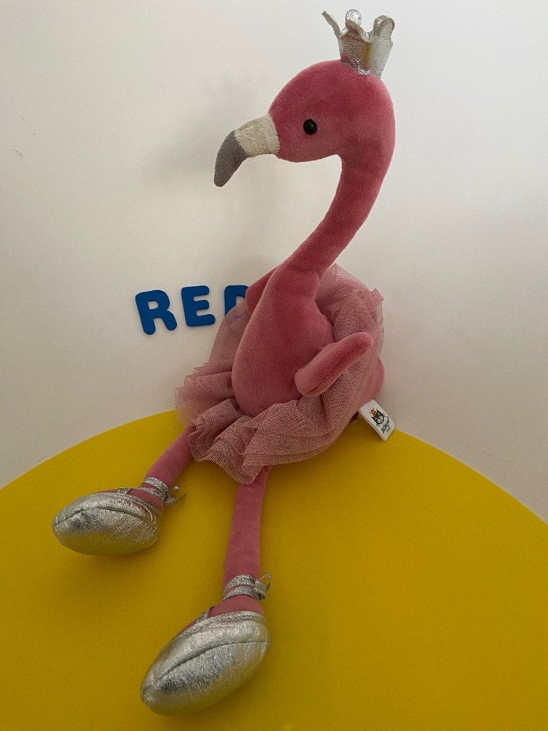 K2508 Jellycat Jelly cat flamingo roze, Kinderen en Baby's, Speelgoed | Knuffels en Pluche, Ophalen of Verzenden, Zo goed als nieuw