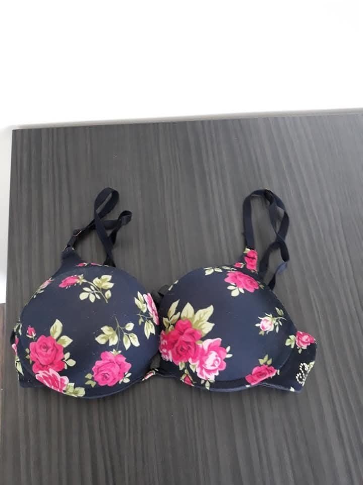 Hunkemoller beugel bh maat 75 b gebloemd blauw/roze., Hunkemöller, Ophalen of Verzenden, Blauw, BH