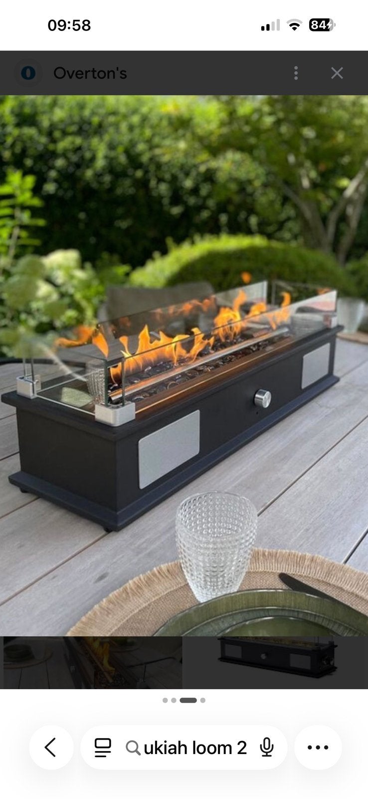 Luxe tafelhaard-vuurtafel-tuinhaard-met SPEAKERS BLUETOOTH, Ophalen, Nieuw