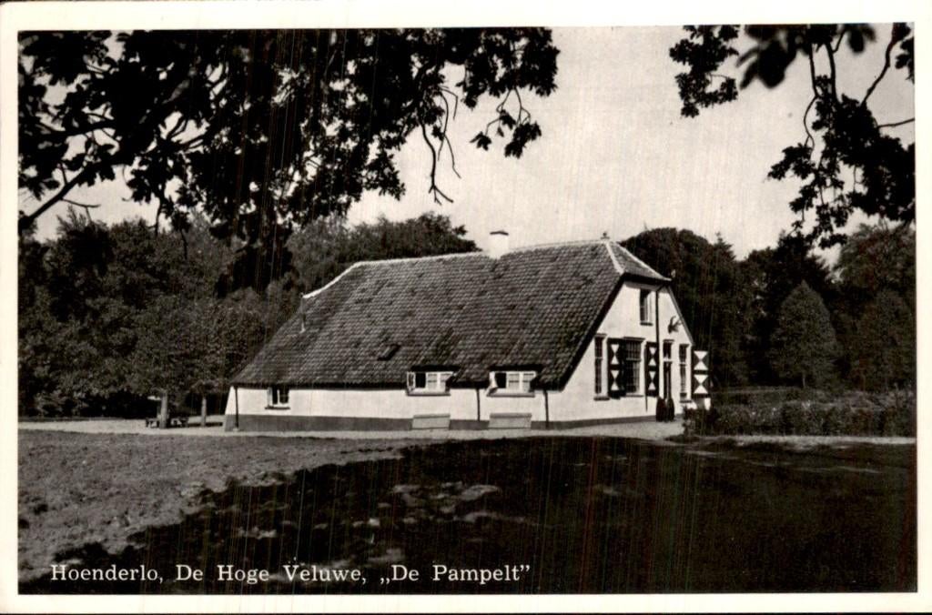 Hoenderlo - De Pampelt - De Hoge Veluwe, Verzamelen, Ansichtkaarten | Nederland, Gelopen, Gelderland, 1940 tot 1960, Ophalen of Verzenden