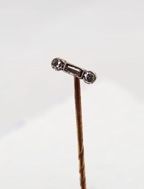 Dasspeld 18 kt goud briljant., Ophalen of Verzenden, Goud, Overige typen, Met edelsteen