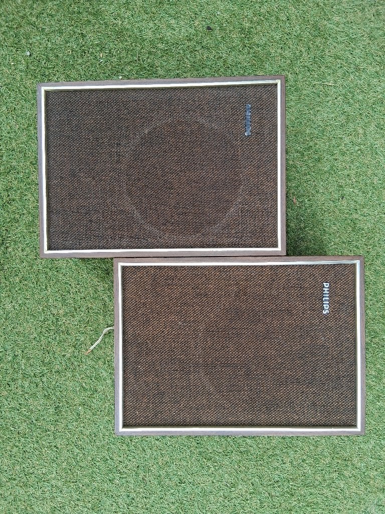 Philips geluidsboxen vintage zie omschrijving, Ophalen of Verzenden, Huis en Inrichting