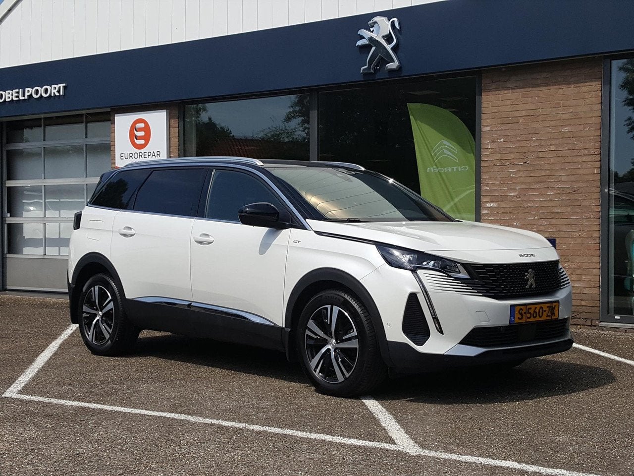 Peugeot 5008 GT 1.2-PT-130pk (VOL)AUTOMAAT/EAT8 Navigatie |, Gebruikt, 1199 cc, 7 stoelen, Wit