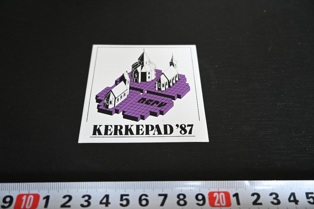 sticker Omroep NCRV KERKEPAD '87, Ophalen, Zo goed als nieuw